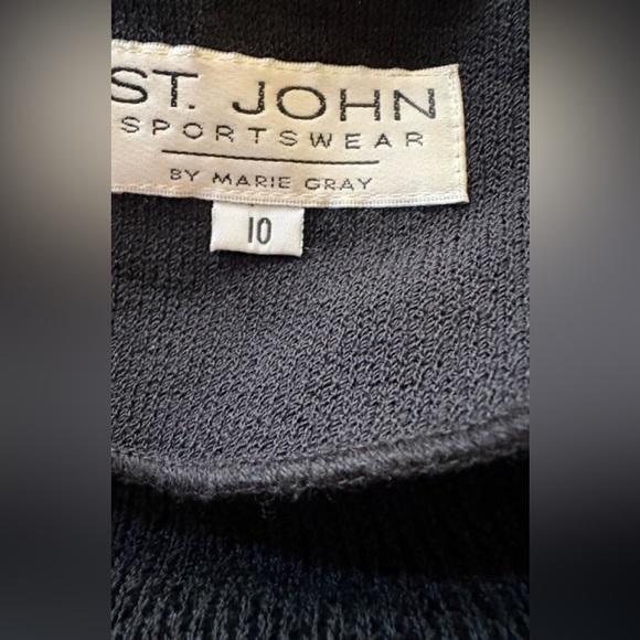 St. John Sport Black Teddy blazer Size 10Jacket - Picture 6 of 11